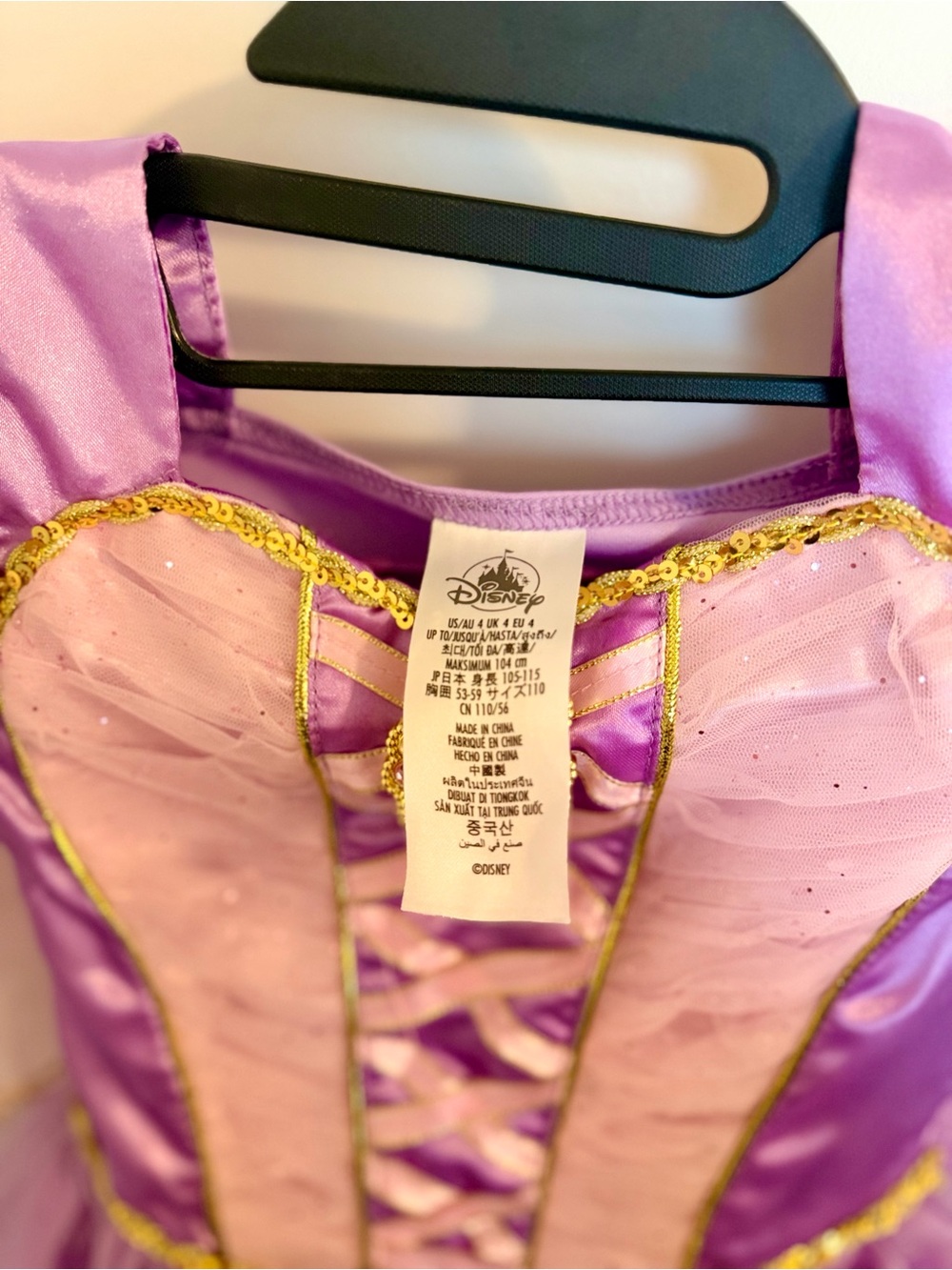 Disney Store Rapunzel Dress 4T - Picture 5 of 5